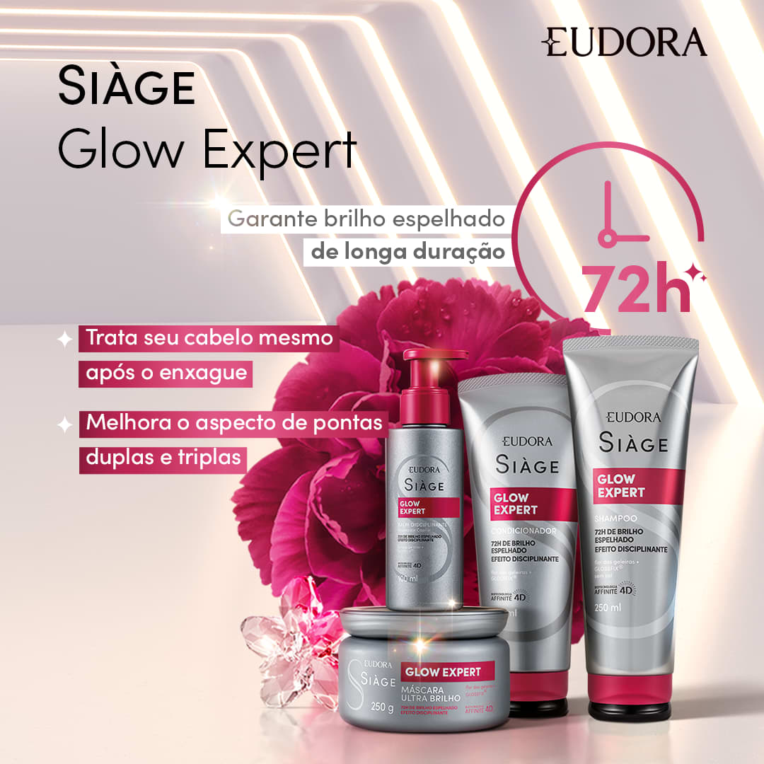 Siàge Glow Expert: Shampoo 250ml + Condicionador 200ml Siàge Glow Expert: Shampoo 250ml + Condicionador 200ml