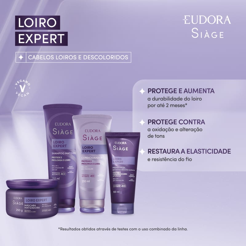Máscara Capilar Matizadora Siàge Loiro Expert 250g Máscara Capilar Matizadora Siàge Loiro Expert 250g