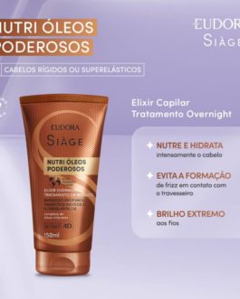 Elixir Capilar Tratamento Overnight Siàge Nutri Óleos Poderosos 150ml
