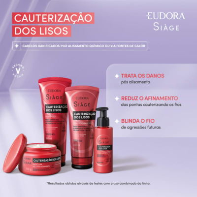 Leave-in Capilar Siàge Cauterização dos Lisos 100ml