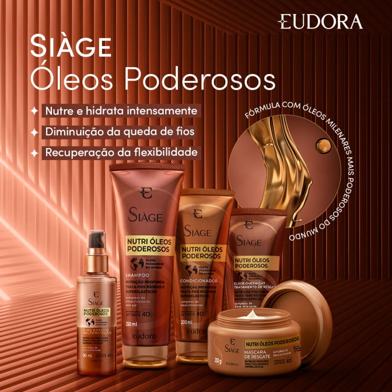 Siàge Nutri Óleos Poderosos Shampoo + Condicionador