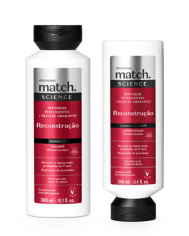 Match Science Reconstrução: Shampoo 300ml + Condicionador 280ml
