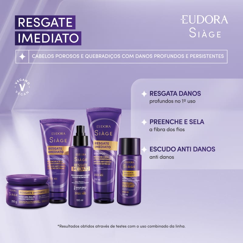 Siàge Resgate Imediato: Shampoo Siàge Resgate Imediato: Shampoo