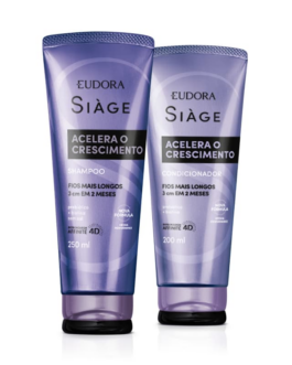 Siàge Acelera o Crescimento: Shampoo 250ml + Condicionador 200ml
