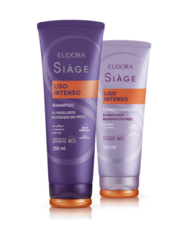 Siàge Liso Intenso: Shampoo 250ml + Condicionador 200ml