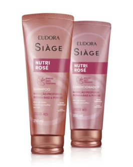 Siàge Nutri Rosé: Shampoo 250ml + Condicionador 200ml