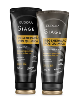 Siàge Regeneração Pós Química: Shampoo 250ml + Condicionador 200ml