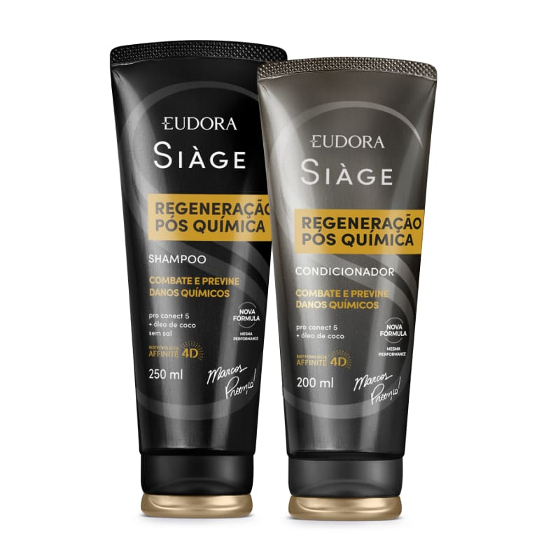 Siàge Regeneração Pós Química: Shampoo 250ml + Condicionador 200ml Siàge Regeneração Pós Química: Shampoo 250ml + Condicionador 200ml