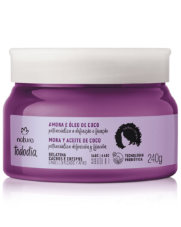 Gelatina Cachos e Crespos Tododia Amora e Óleo de Coco
