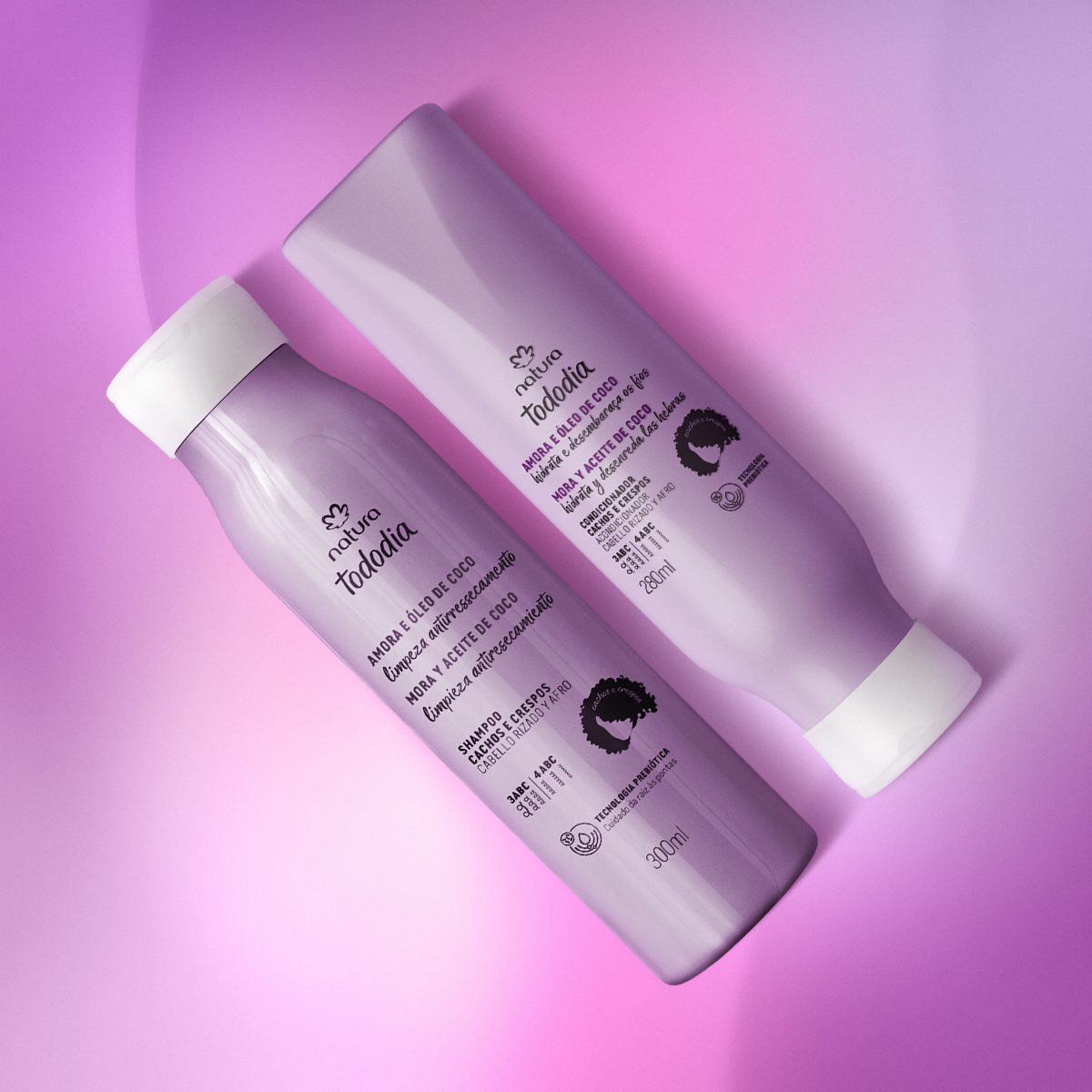 Cachos e Crespos Tododia Amora e Óleo de Coco