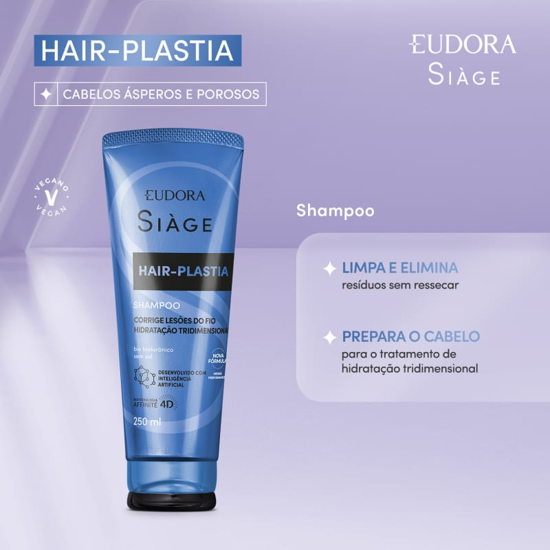 Siàge Hair Plastia Shampoo + Condicionador Siàge Hair Plastia Shampoo + Condicionador