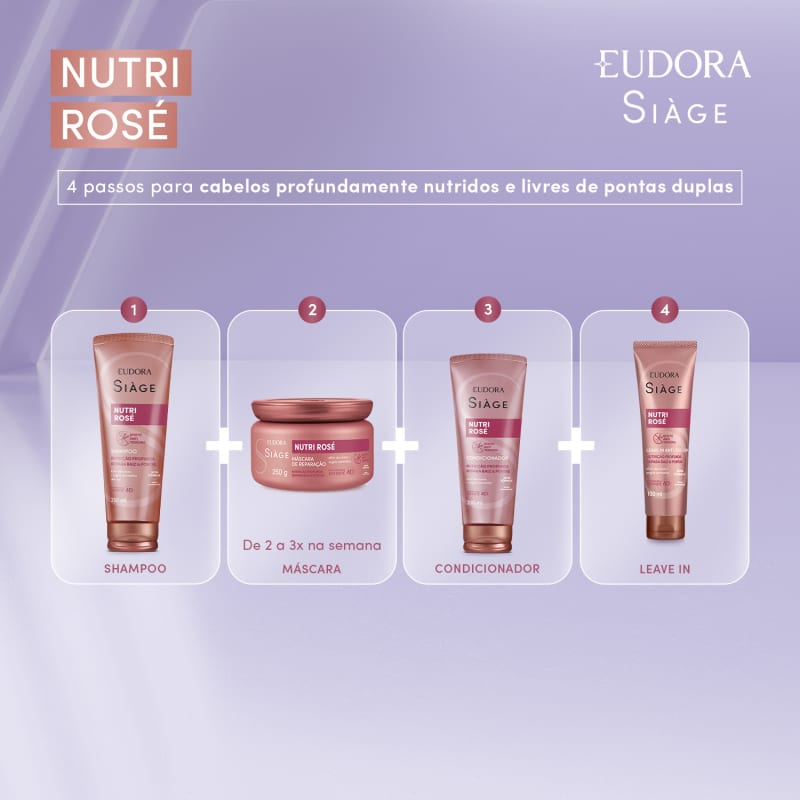 Máscara Capilar Siàge Nutri Rosé 250g Máscara Capilar Siàge Nutri Rosé 250g