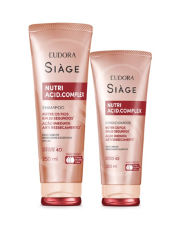 Siàge Nutri Acid.Complex: Shampoo 250ml + Condicionador 200ml