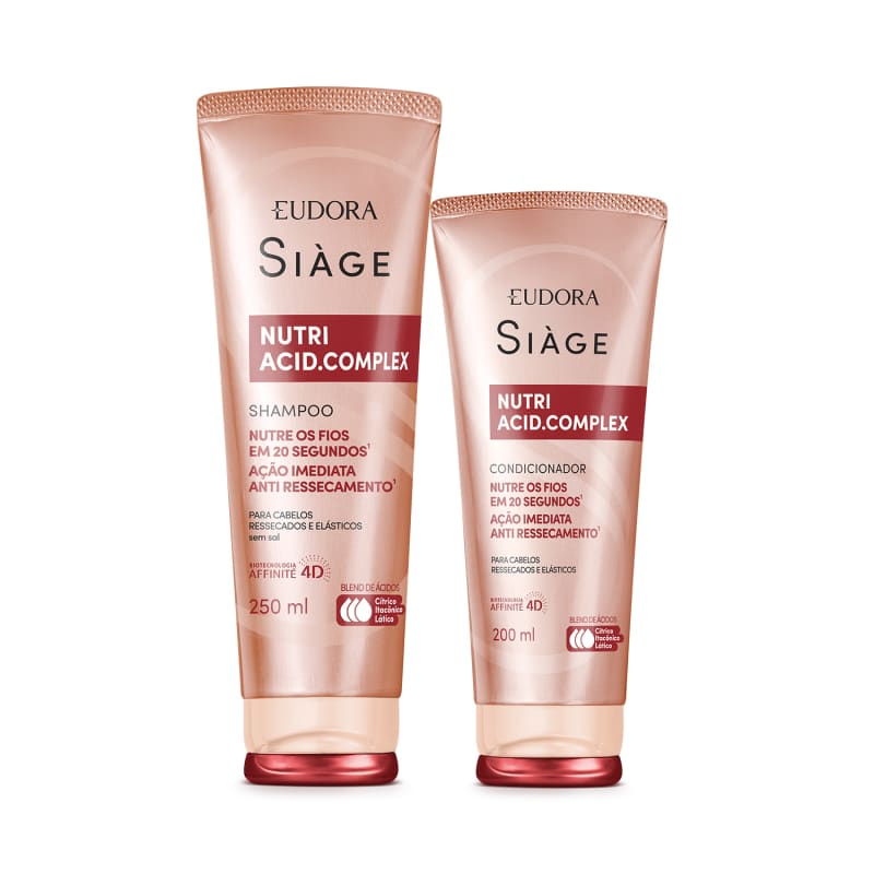 Siàge Nutri Rosé: Shampoo 250ml + Condicionador 200ml