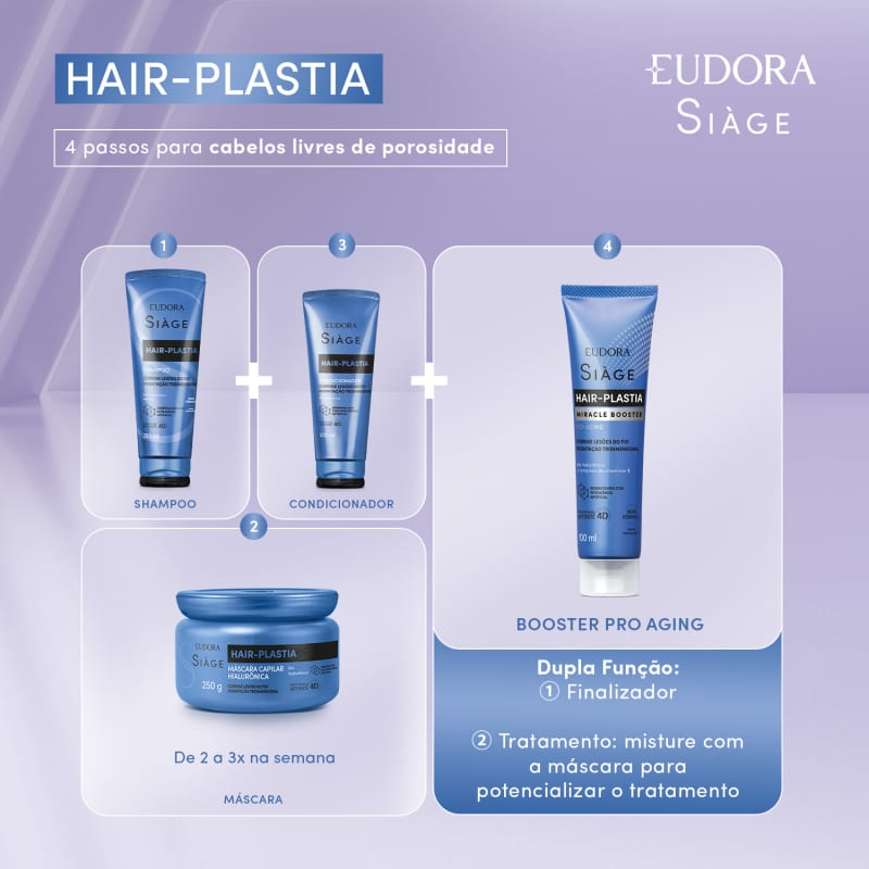 Eudora Siàge Hair-Plastia Máscara Capilar 250g Eudora Siàge Hair-Plastia Máscara Capilar 250g