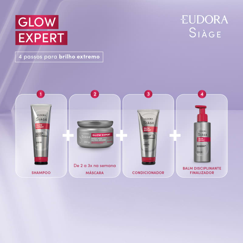 Máscara Capilar Ultra Brilho Siàge Glow Expert 250g