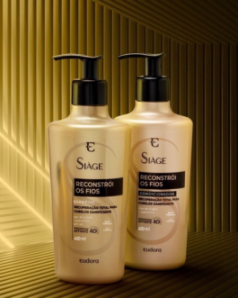Siàge Reconstrói os Fios: Shampoo 400ml + Condicionador 400ml